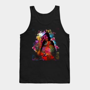 Michael Jordan ~ Watercolor Illustration Tank Top